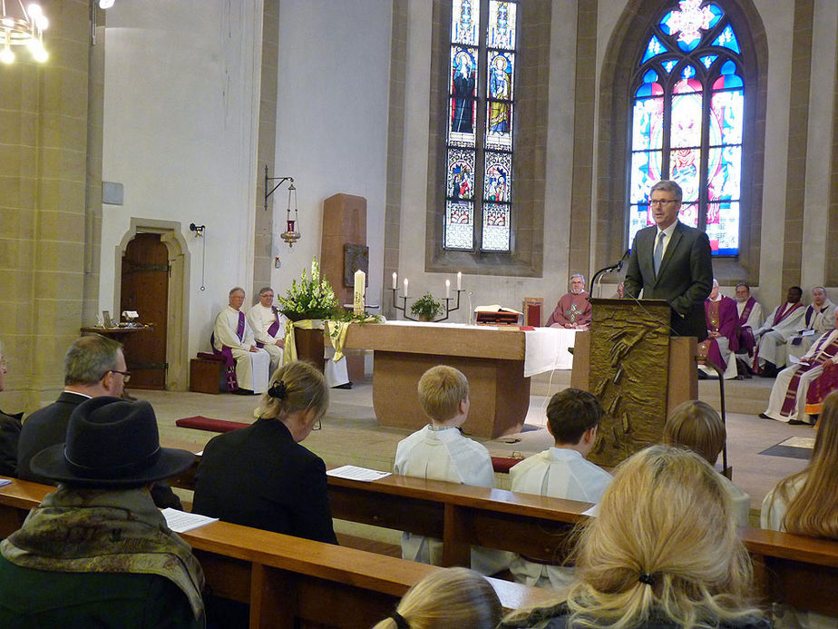 Festgottesdienst zum 50jahrigen Priesterjubiläum von Stadtpfarrer i.R. Geistlichen Rat Ulrich Trzeciok (Foto: Karl-Franz Thiede)